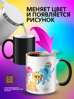 Кружка хамелеон детская "Ледниковый период белка и орех"