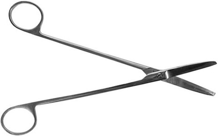 ТМ- Н-149 Ножницы для тонзилэктомии вкрт.изогнут. твердосплав. 180мм (НОВОЕ ИСПОЛНЕНИЕ)