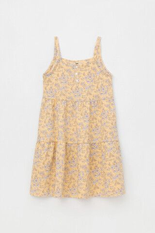 сарафан  для девочки  КР 5796/светлая мимоза,полевые цветы к482