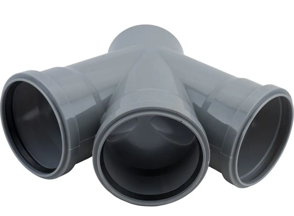 Крестовина  одноплоскостная ВК ПП 110/110/110х45, короб, серый,РТП (14/1)