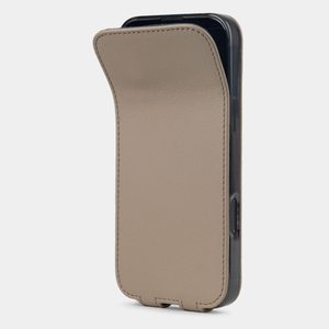 Кожаный чехол для iPhone 16 Pro, теленок бежевого цвета