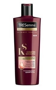 Шампунь для волос Tresemme Keratin Smooth, разглаживающий, с кератином и маслом марулы, 400 мл