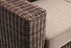 "Боно" диван из искусственного ротанга трехместный, цвет коричневый
