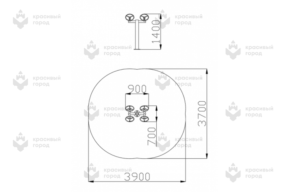 Уличный тренажер Рули