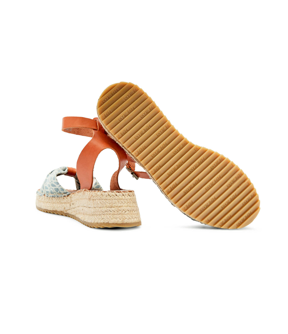 Кожаные босоножки Pepe Jeans London - коричневый(PLS90674)