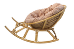 Кресло -качалка на полозьях Папасан Харли D110 арт.CV-20H 3 уп(1 уп корзина медовый, 1 уп полозья, 1 уп подушка)