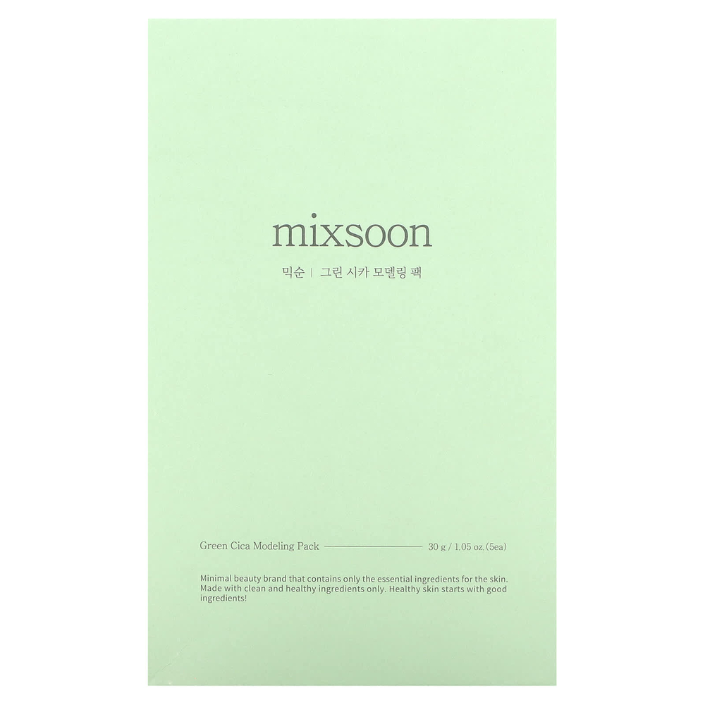 Mixsoon, Green Cica Modeling Pack, 5 упаковок по 30 г (1,05 унции)