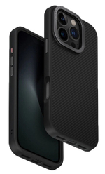 Чехол Uniq для iPhone 16 Pro Max KEVA Max Kevlar with Camera stand (MagSafe), Black (IP6.9P(2024)-KEVMMBLK)