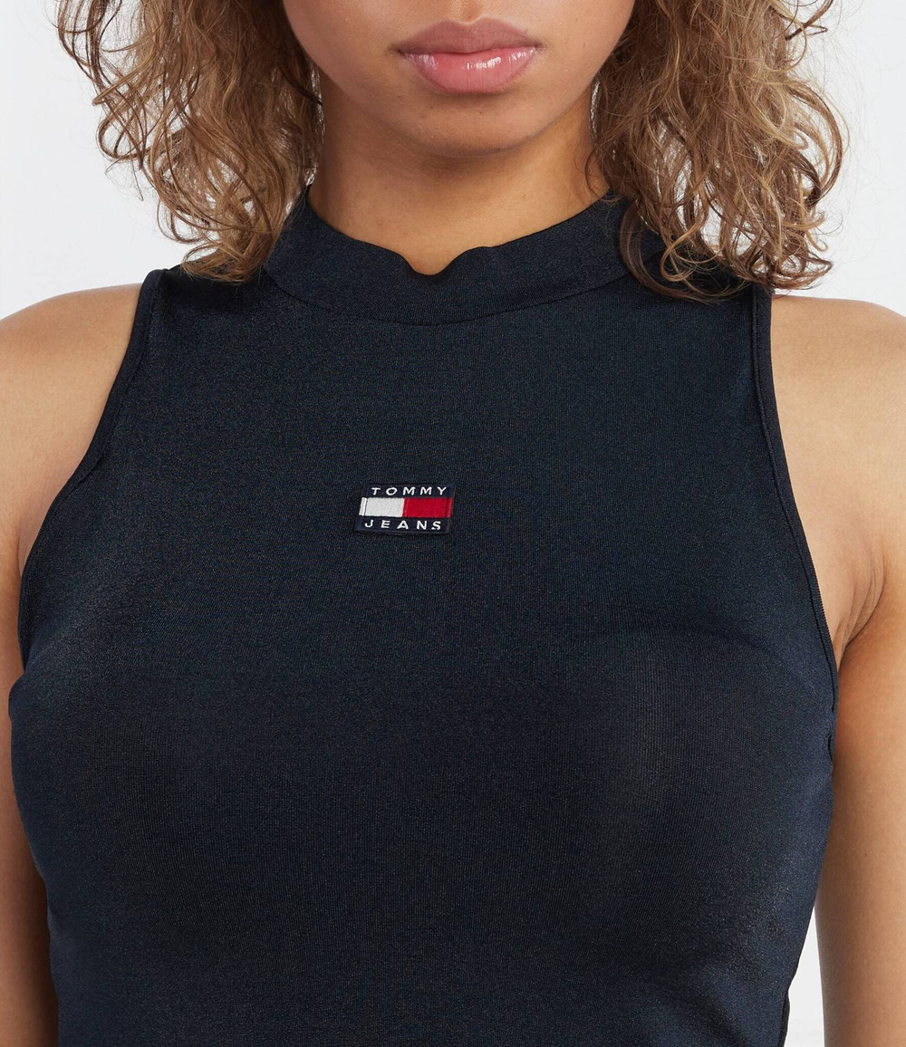 Топ BADGE HIGH NECK TANK Tommy Jeans - темно-синий(DW0DW16117)