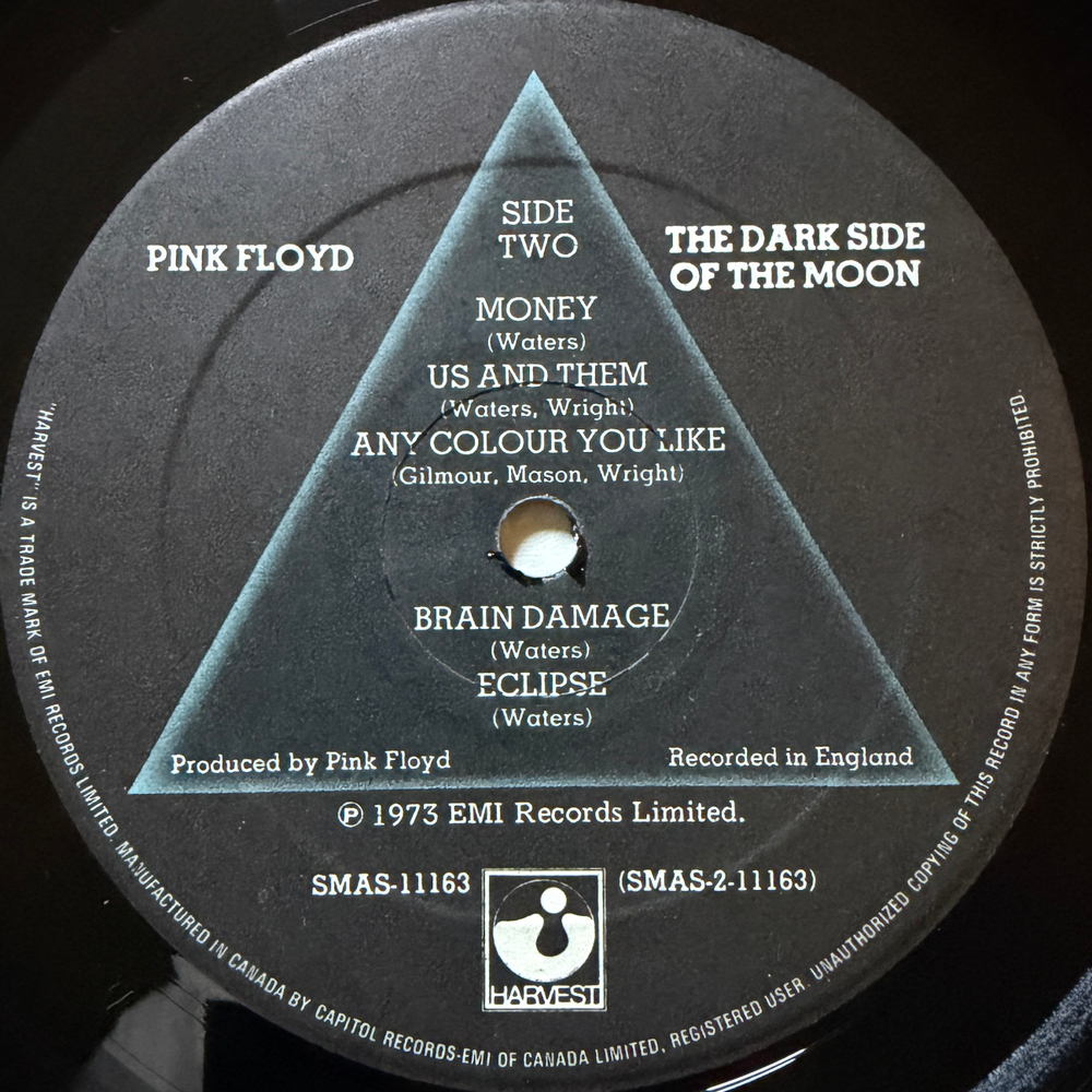 Pink Floyd ‎– The Dark Side Of The Moon (Канада)