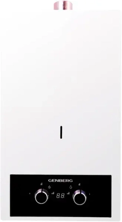 Проточный газовый водонагреватель GENBERG 410.01 турбо 10 л.+труба ф60