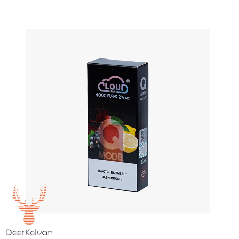 Cloud Bar Q model (Черная Смородина Лимон) (4000 затяжек)
