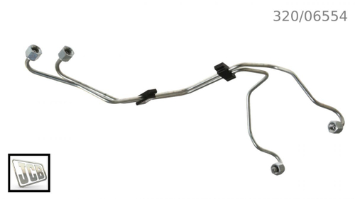 Трубка топливная 3,4 цилиндр JCB 320/06554