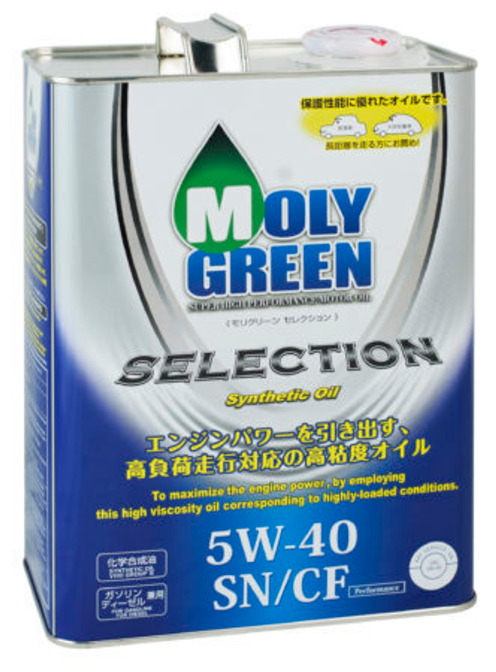 Масло моторное синтетическое MOLY GREEN SELECTION 5W-40 4л