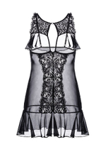 Изысканная сорочка с открытой грудью Margarita (Размер: 54-56) (Цвет: черный)