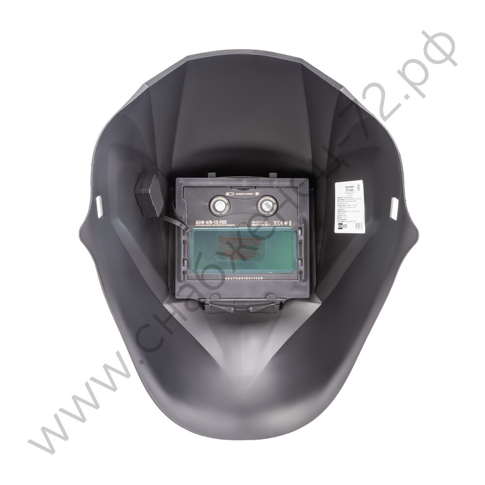 Маска сварщика FOX 3 черная (ф-р АСФ 4/9-13 с внеш. и внутр. рег.) без коробки