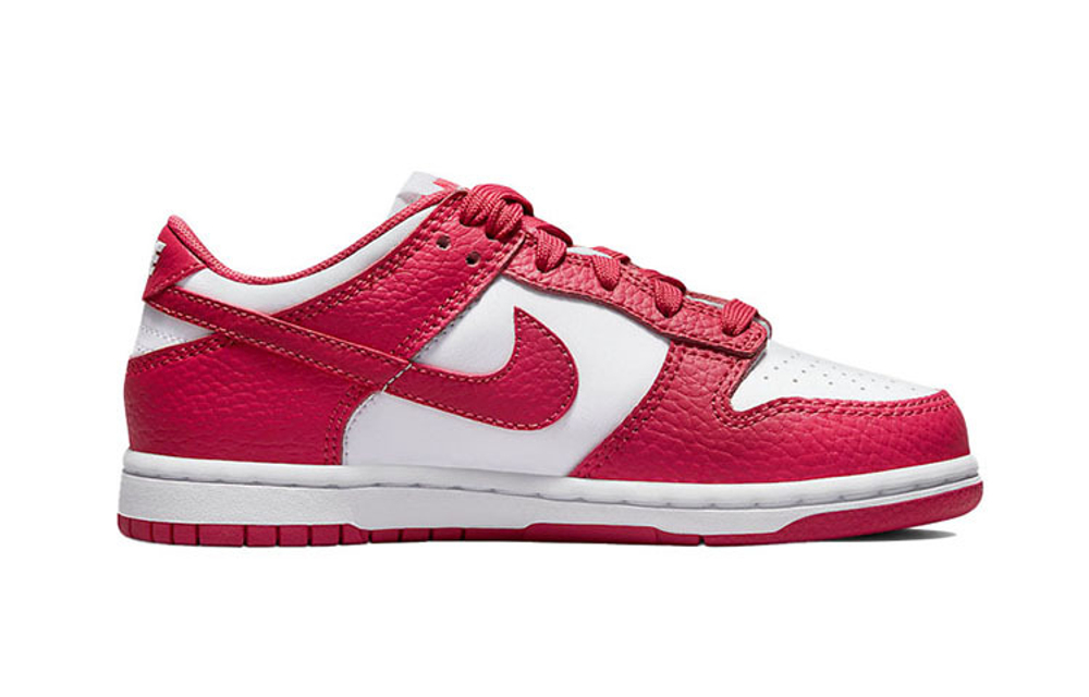 Middle-aged children's Nike Dunk Low Gypsy Rose retro casual non-slip wear-resistant lightweight low-top sneakers lychee red