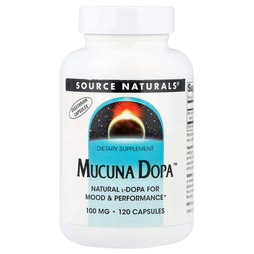 Source Naturals, Mucuna Dopa™, 100 мг, 120 капсул