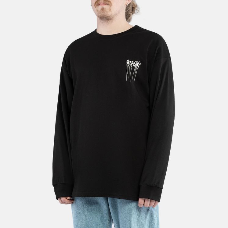 Лонгслив HAIDED REPENT, черный