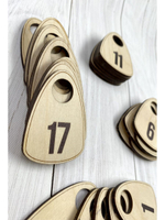 Номерки гардеробные дерево