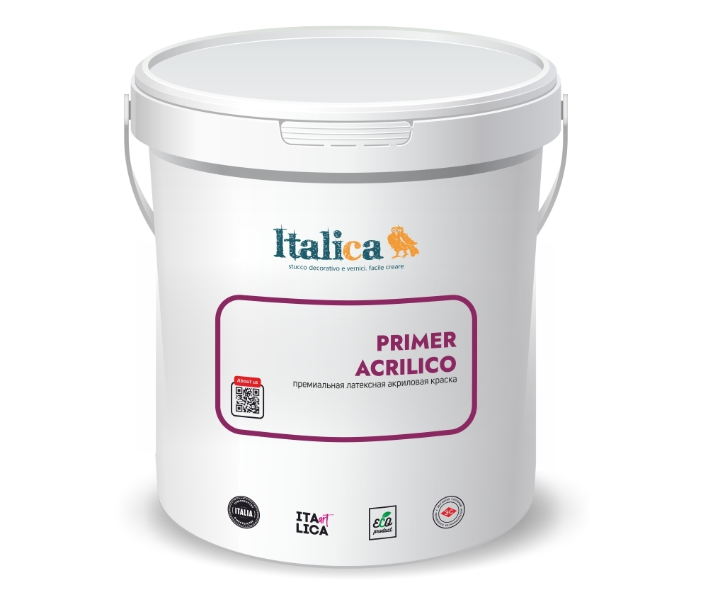ITALICA PRIMER ACRILICO - акриловая латексная грунтовка для надёжной подготовки поверхностей
