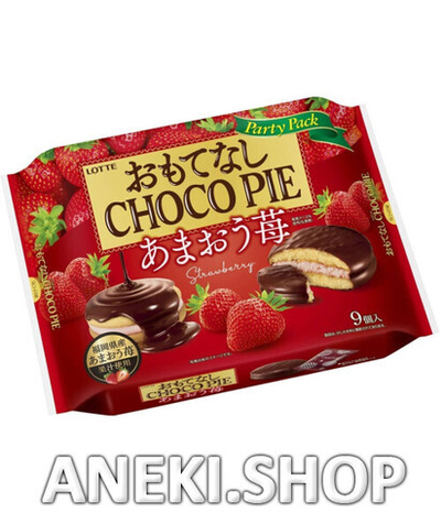 Бисквит классический с клубничной начинкой Чоко-пай "Petit Choco Pie" 279 г Lotte