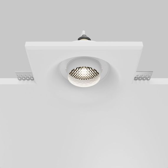 Встраиваемый светильник Maytoni Technical Gyps Modern DL006-GU10-RD-W