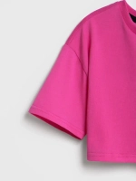 Футболка детская оверсайз укороченная базовая