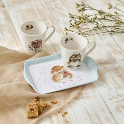 Royal Worcester Wrendale Designs Набор из 2 кружек 180 мл с подносом для диетических стартов X0011659139