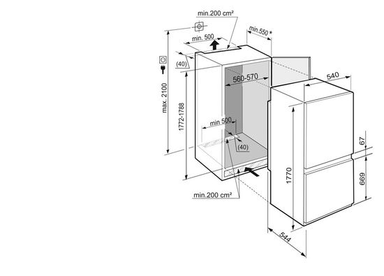 Встраиваемый холодильник Liebherr ICS 3334