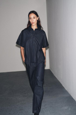 ZARA ДЖОГГЕРЫ ДЕНИМ — ZW COLLECTION, СИНИЙ