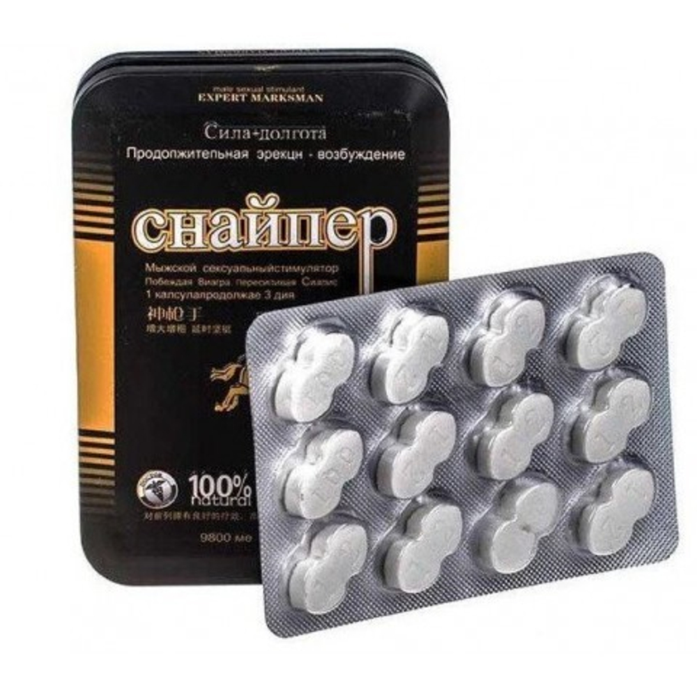 Мужской возбудитель "Снайпер" 12 табл.