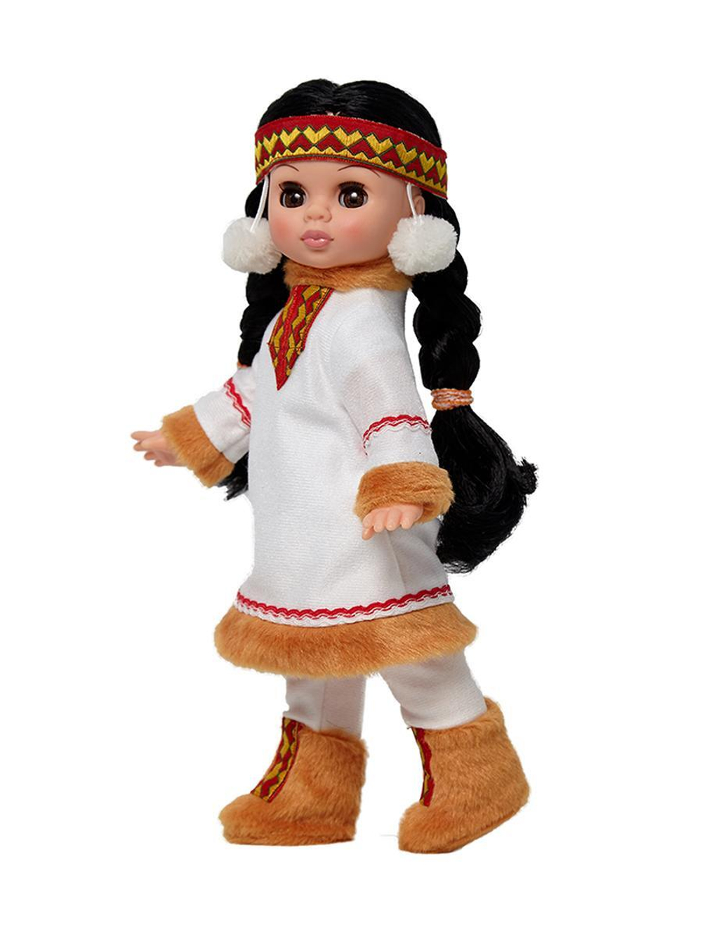Кукла Эля в костюме народов Севера 30см. (Весна)