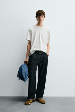 ZARA ФУТБОЛКА С НАДПИСЬЮ SIESTA, БЕЛЫЙ