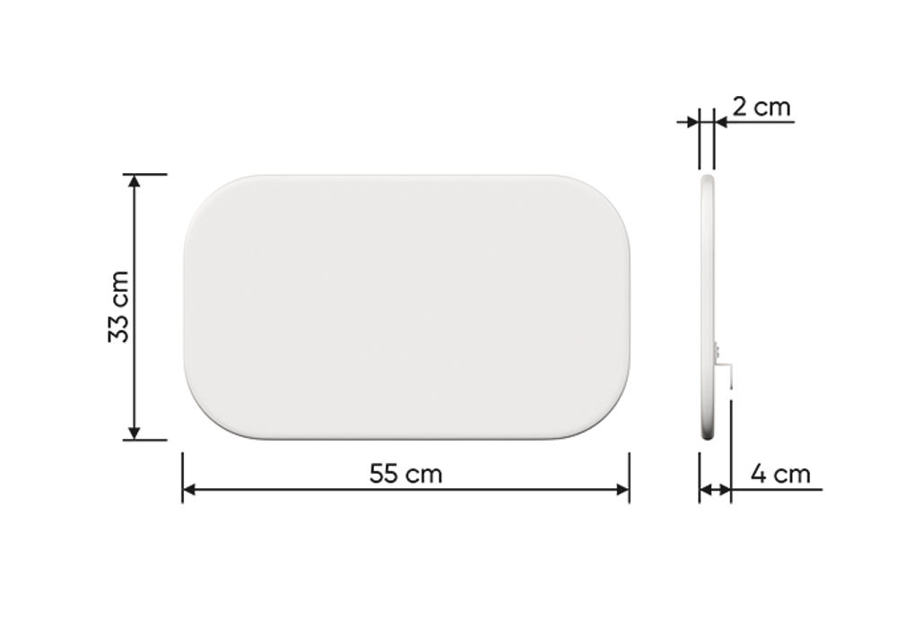 Защитный бортик для кровати KIDI soft (белый)