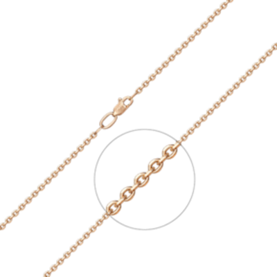 Цепь из красного золота (плетение якорное) Артикул: 21-0803-050-1110-17