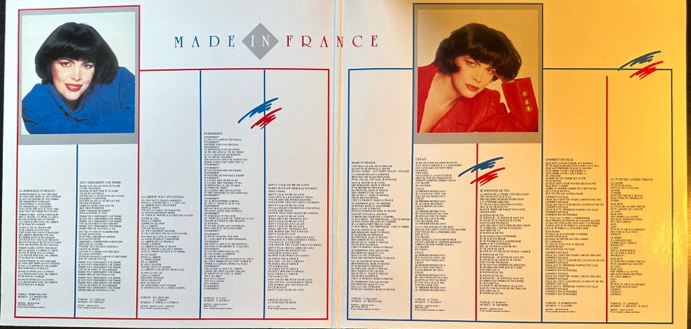 Mireille Mathieu - Made In France (Европа 1986г.)