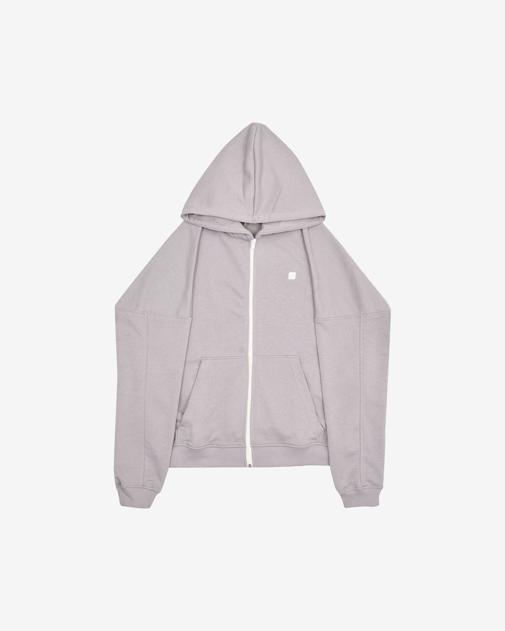 Худи One Two Zip-Up Hoodie Logo Opal Grey серый