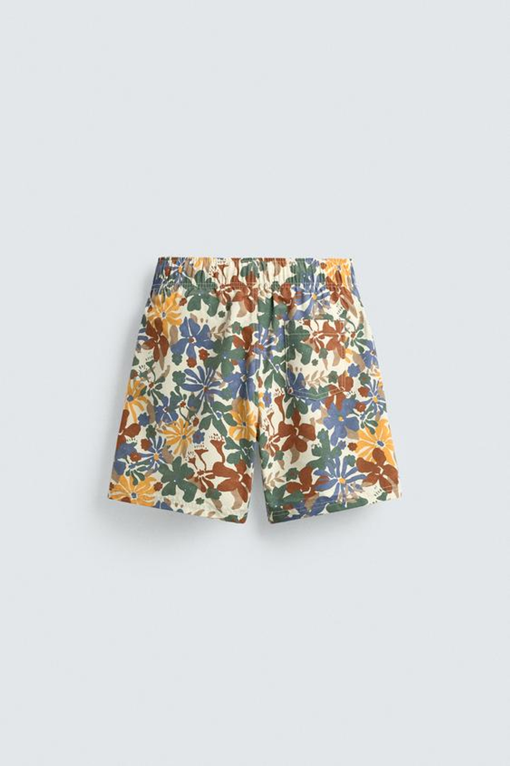 ZARA ДЛИННЫЕ ПЛАВКИ С ЦВЕТОЧНЫМ ПРИНТОМ, РАЗНОЦВЕТНЫЙ