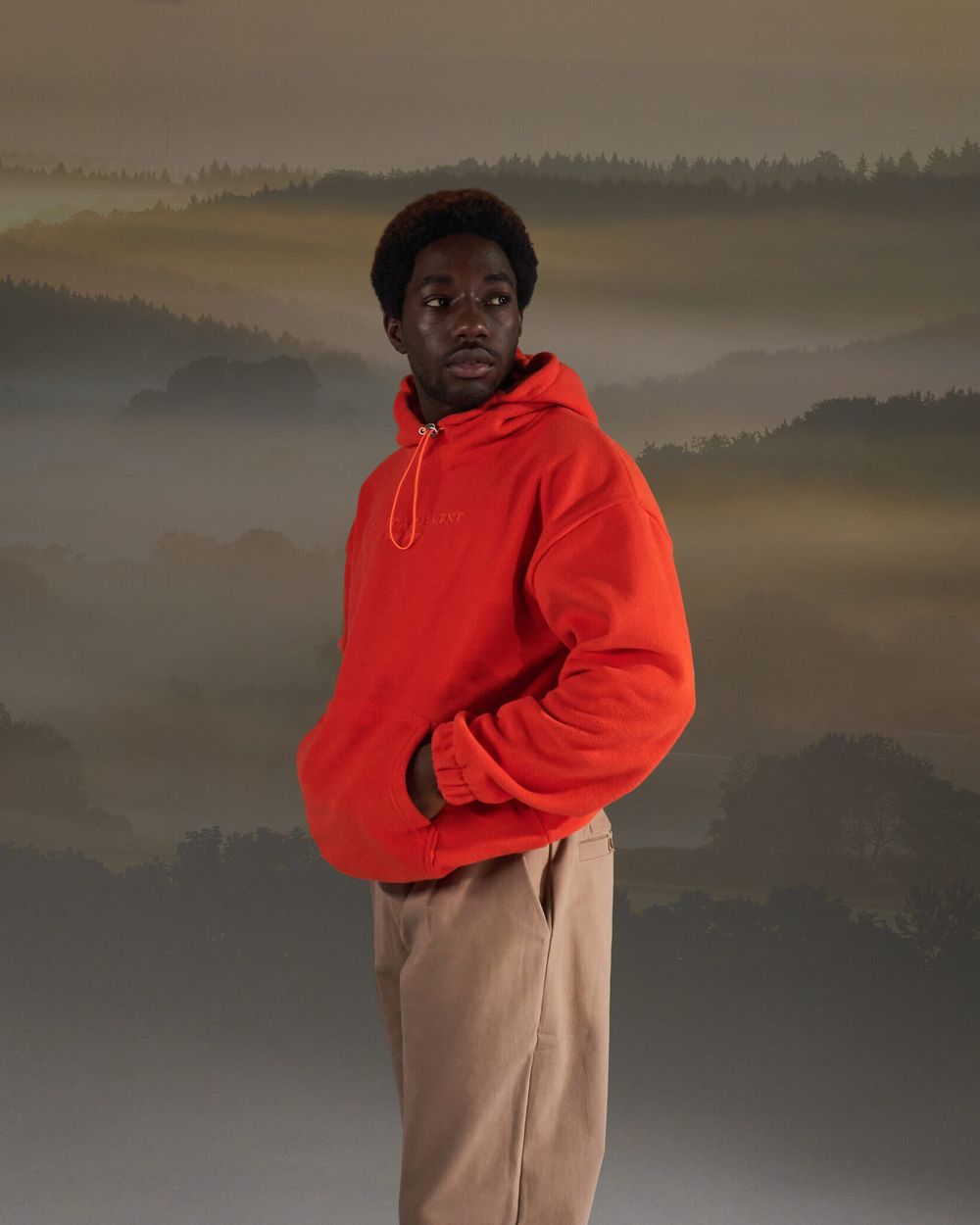 Худи Called a Garment  Wrap Мужской оранжевый неон