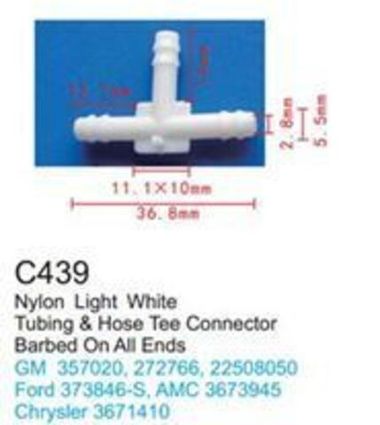Клипса для крепления внутренней обшивки а/м Крайслер/ Линкольн/ Ленд Ровер пластиковая (100шт/уп.) Forsage клипса C0439(Chrysler/Lincoln/Land Rover)