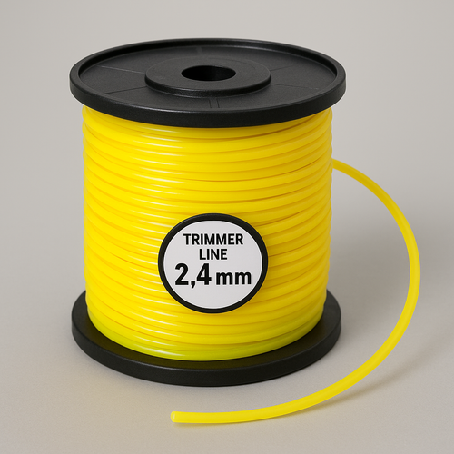 Леска-бухта для триммера Круг 2,4мм 245м желтая