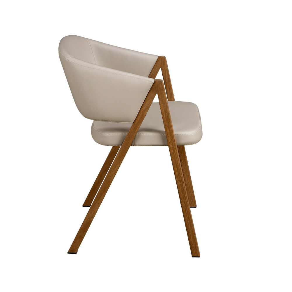 Стул из экокожи цвета норки модель 4163