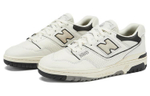 New Balance NB 550 mesh leather non-slip wear-resistant lightweight low-cut retro basketball shoes for men and women the same style white and black