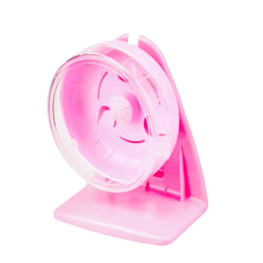 Беговое колесо для грызунов «Чистый котик». Цвет: розовый, 14 см