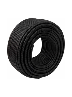 Гофрированная труба ПНД Gigant лёгкая черная D16 с зондом, стойкая к УФ 100м 20116-100GI