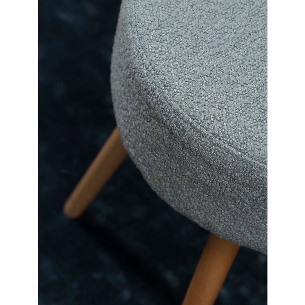 Табурет Carter, букле, серо-голубой