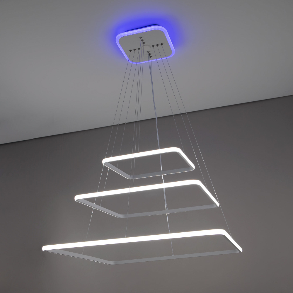 Citilux Неон Смарт CL731AK110E Умная подвесная люстра Белая