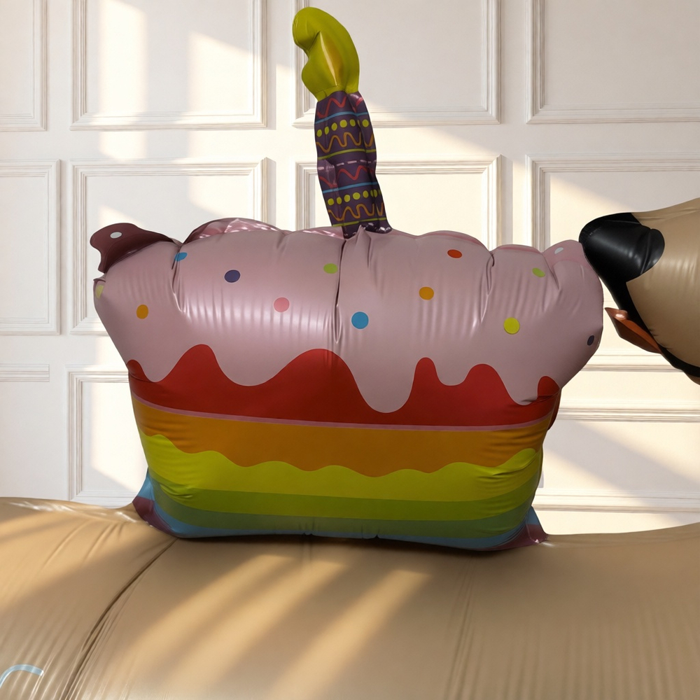 Фольгированный шар-фигура «Happy Birthday. Такса в колпаке», 109 см