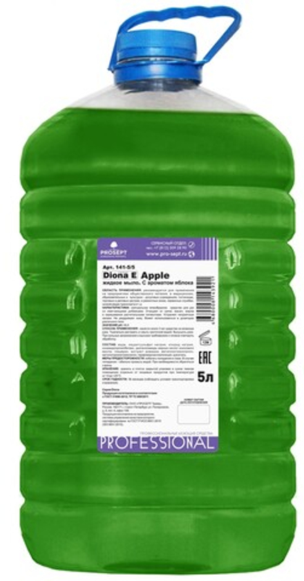 Мыло-гель жидкое д/рук Diona Аpple Е 5л Яблоко